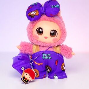 Harry Potter Overalls Outfit and A Matching Bag for 17 cm Plush Doll